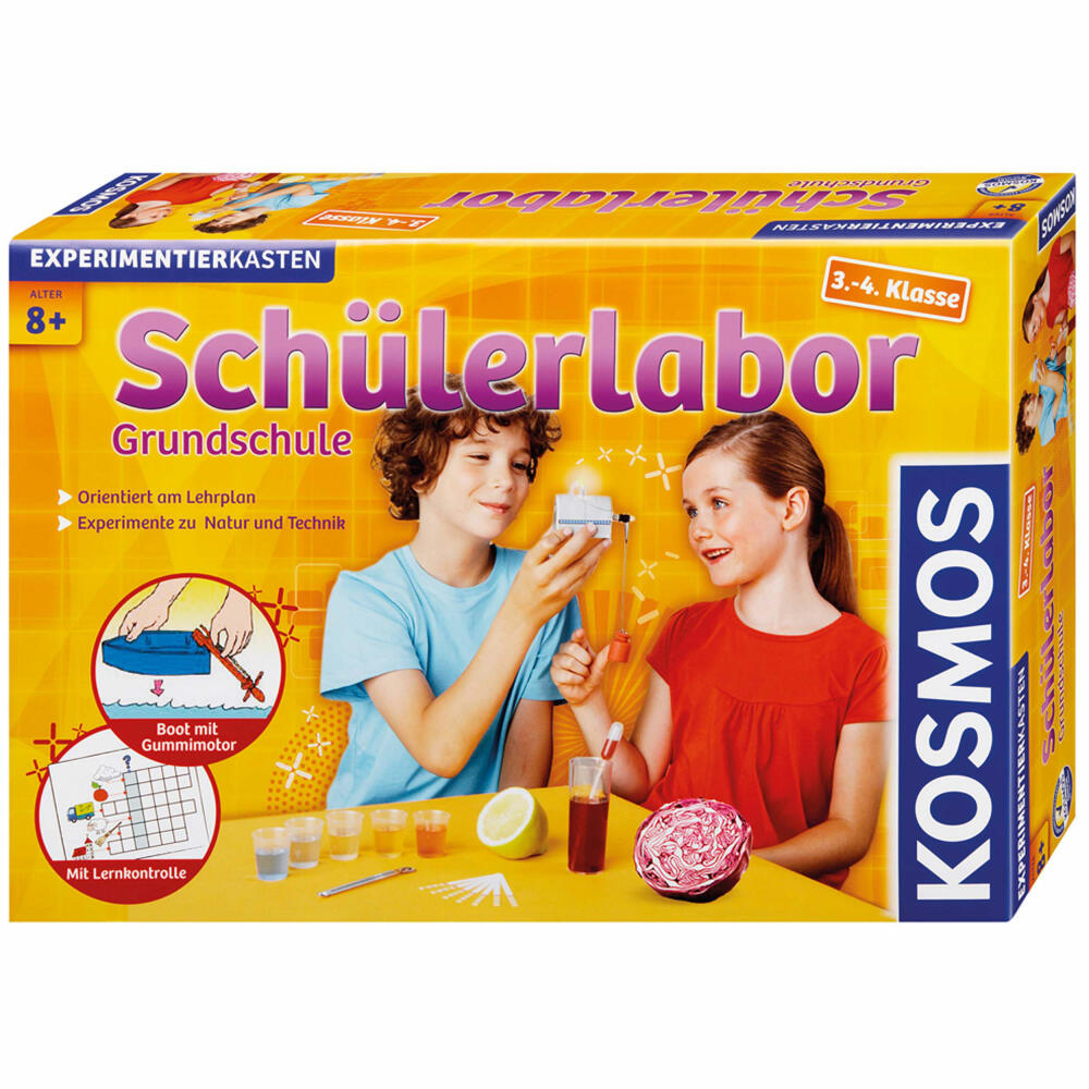 KOSMOS Experiment Kits Student Laboratory Primary School 3rd + 4th Grade, Experiment Kit, Experiment Box, Laboratory, from 8 years, 633912