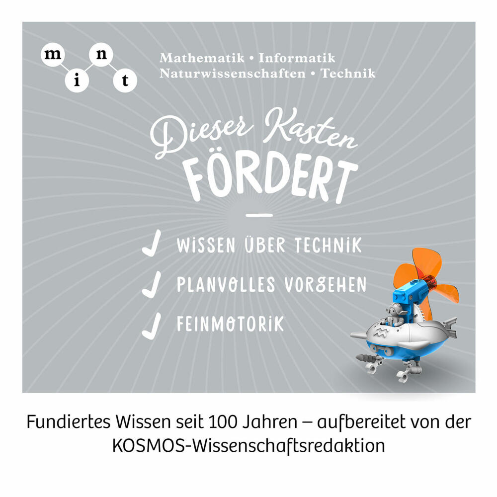 KOSMOS Wind Bots, Experimentierkasten, Konstruktionsset, Bastelbox, Bastel Set, ab 8 Jahren, 621056