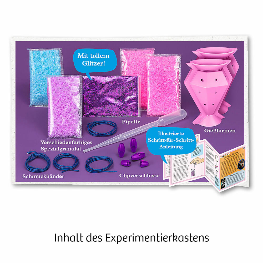 KOSMOS Glitzer-Diamanten, Experimentieren, Basteln, Lernen, Entdecken, ab 8 Jahren, 657758