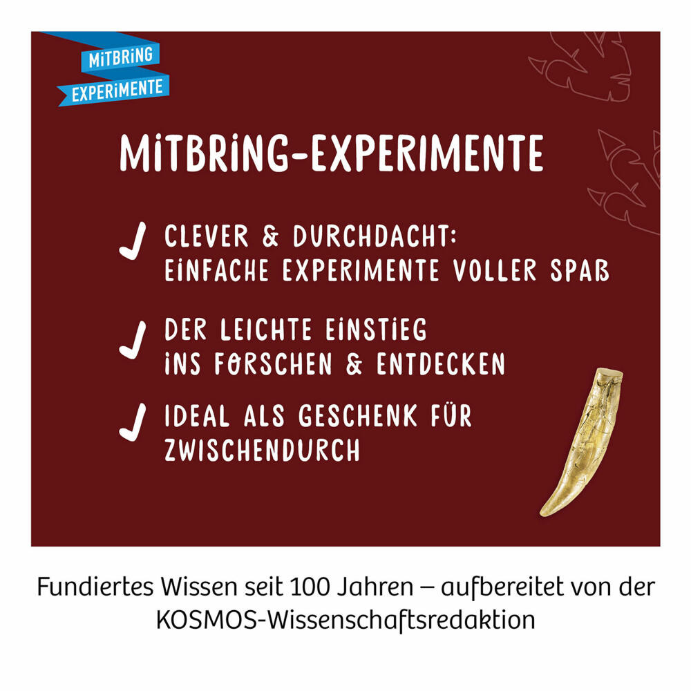 KOSMOS T-Rex Zahn, zum Ausgraben, Experimentierkasten, Ausgrabungs-Set, ab 7 Jahren, 636173