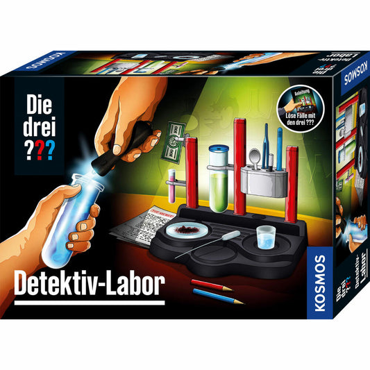KOSMOS The Three Investigators Detective Laboratory, Experiment Kit, Detective Game, Laboratory, Children's Game, from 8 years, 632311