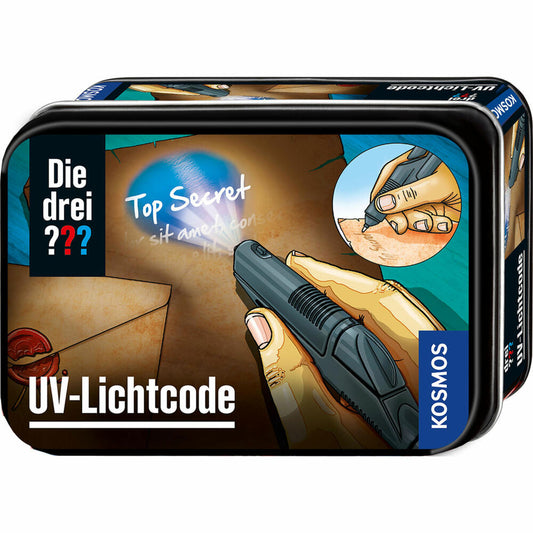 KOSMOS The Three ??? UV light code, UV lamp, experiment box, detective game, children, from 7 years, 632397