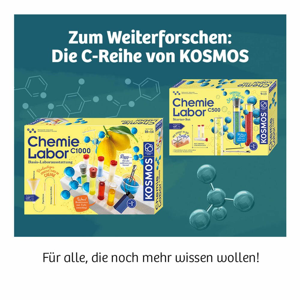 KOSMOS experiment kits Big Fun Chemistry, experiment kit, experiment box, chemistry station, from 8 years, 642532