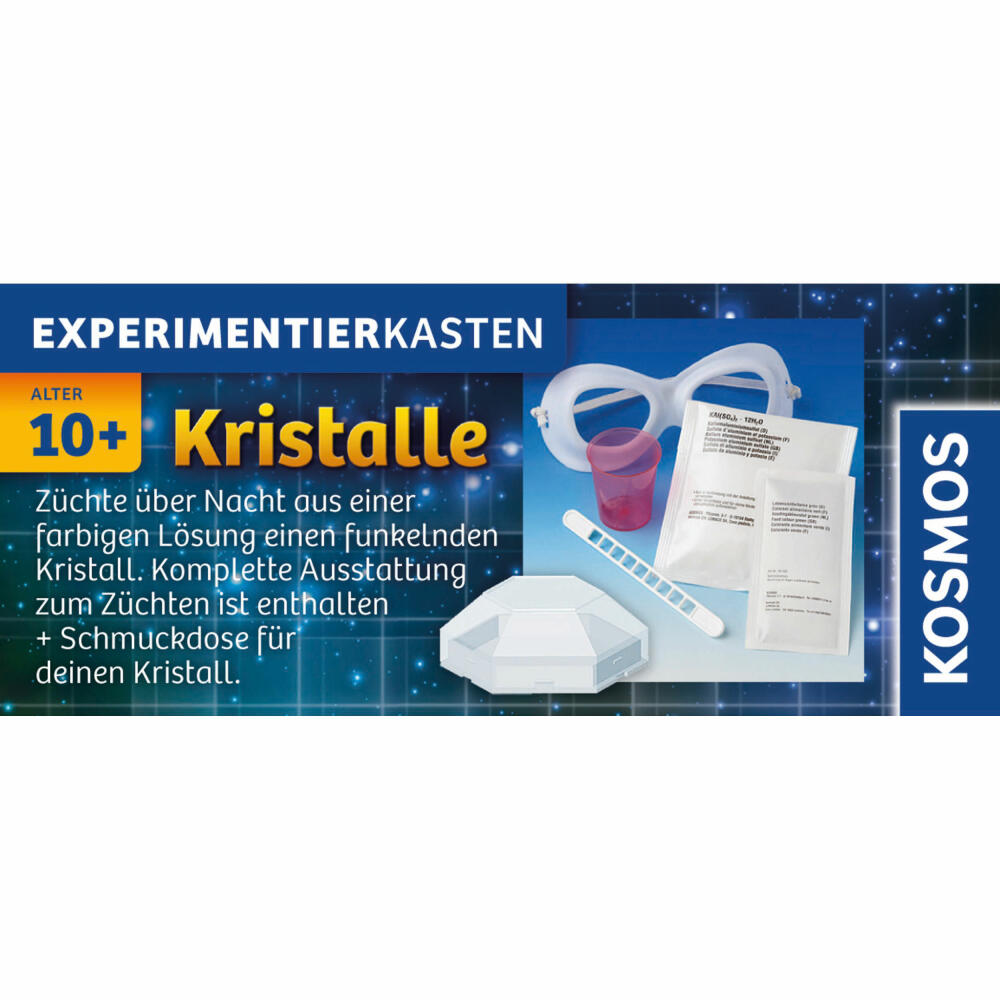 KOSMOS Experiment Kits Crystals Green, Experiment Kit, Experiments, Crystal Growing, from 10 years, 656041