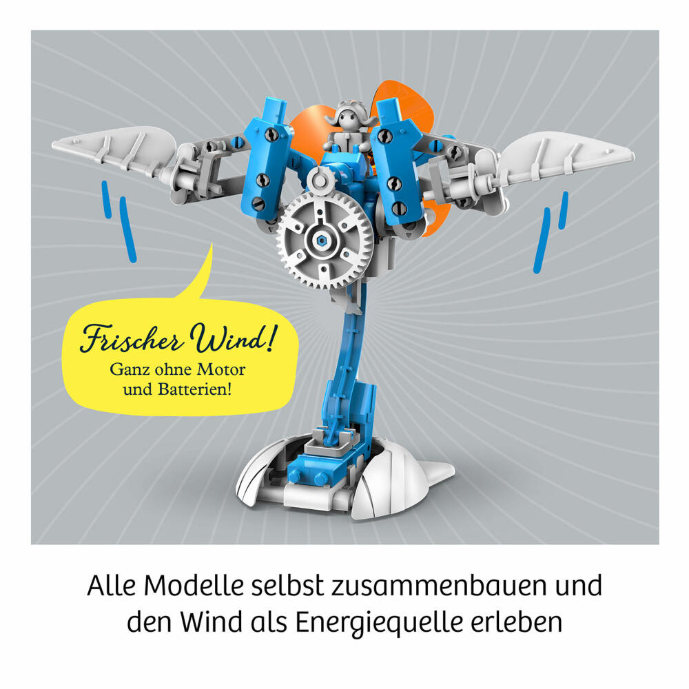 KOSMOS Wind Bots, Experimentierkasten, Konstruktionsset, Bastelbox, Bastel Set, ab 8 Jahren, 621056