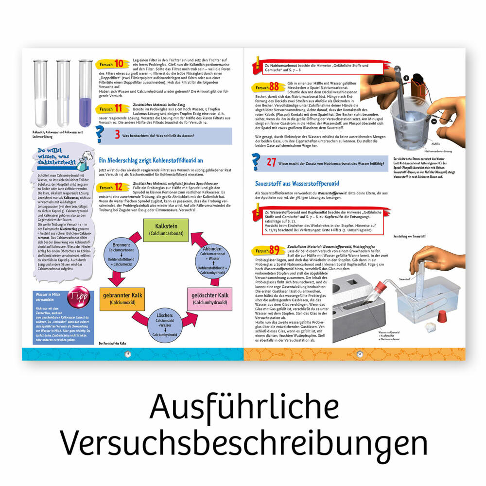 KOSMOS Experimentierkasten Chemielabor C 1000 X, Laborausstattung, Experimente, ab 10 Jahren, 645540