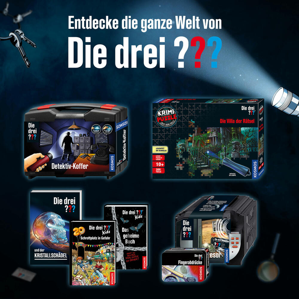 KOSMOS Die drei ??? Multi-Spion, Experimentierkasten, Detektivspiel, Kinder, ab 8 Jahren, 632427