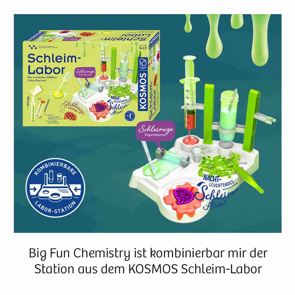 KOSMOS experiment kits Big Fun Chemistry, experiment kit, experiment box, chemistry station, from 8 years, 642532