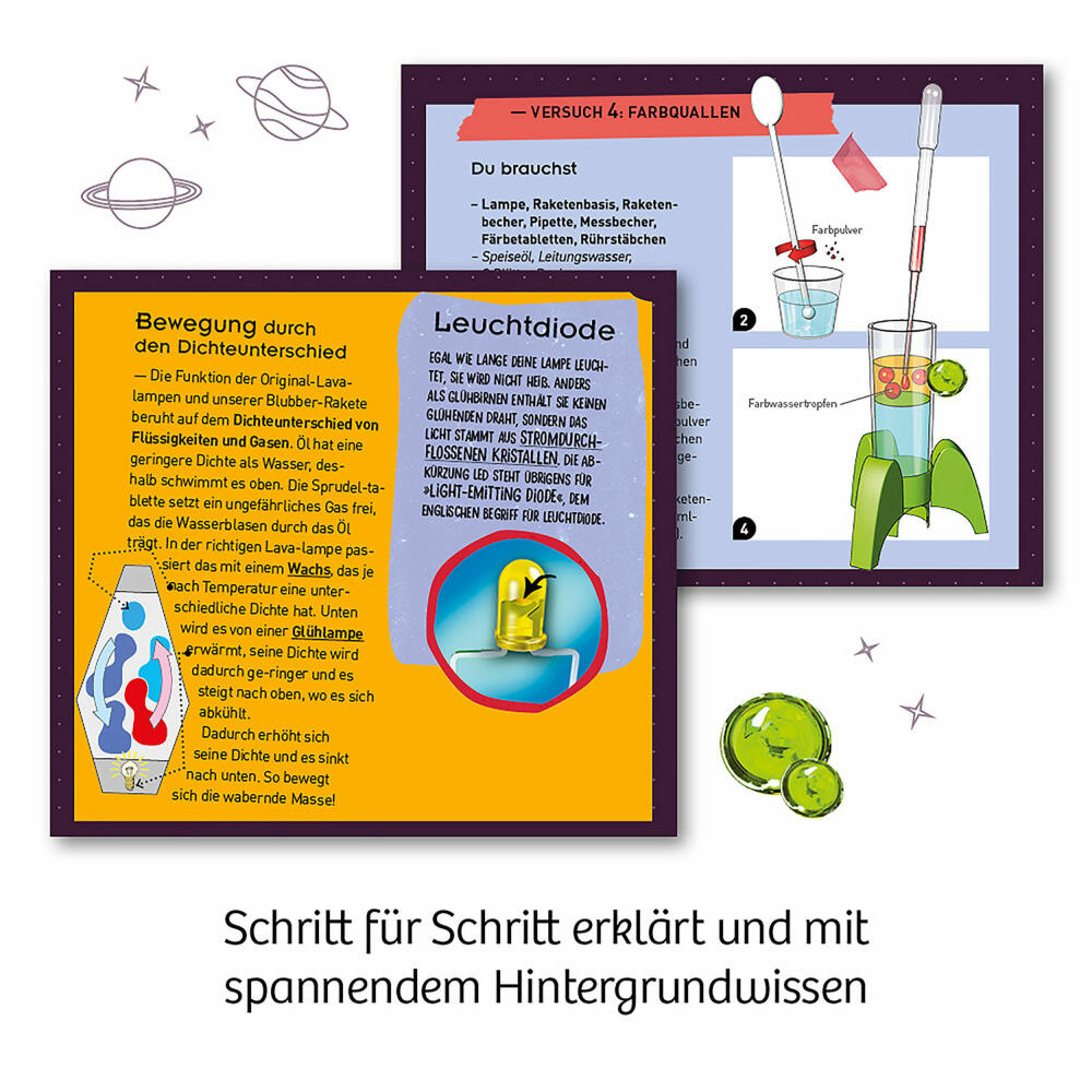 KOSMOS Space-Bubbles, Experimentierkasten, Forschen, Spielzeug, Experimentier Kasten, ab 8 Jahren, 657789