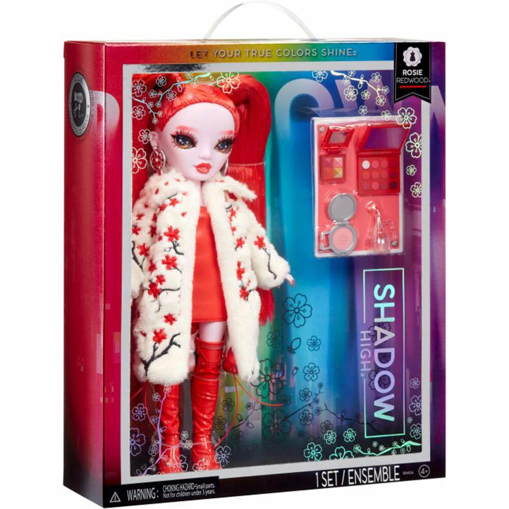 Rainbow High Shadow High Fashion Doll Rosie Redwood Red, Fashion Doll, Dress-up Doll, Doll, 592792EUC