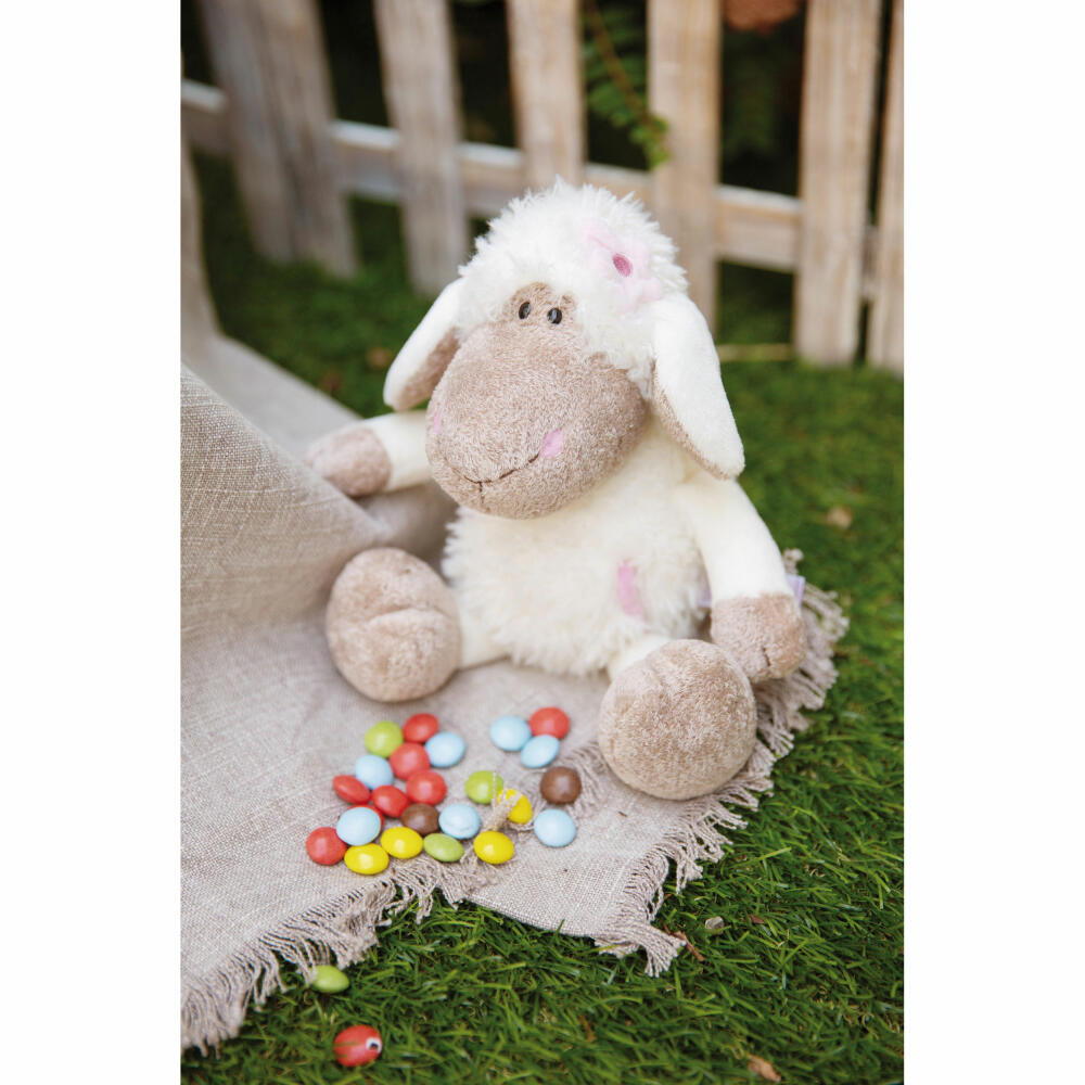 NICI Jolly Mäh Sheep Jolly Pink Dangling, Cuddly Toy, Plush Toy, Stuffed Toy, Plush / Polyester, 25 cm, 48533