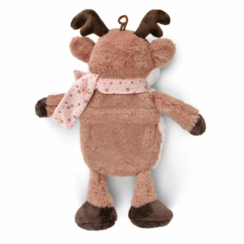 NICI Winter Friends Hot Water Bottle Reindeer Jonte Plush, Bed Bottle, Heat Cushion, Cuddly Toy, 350 ml, 48336
