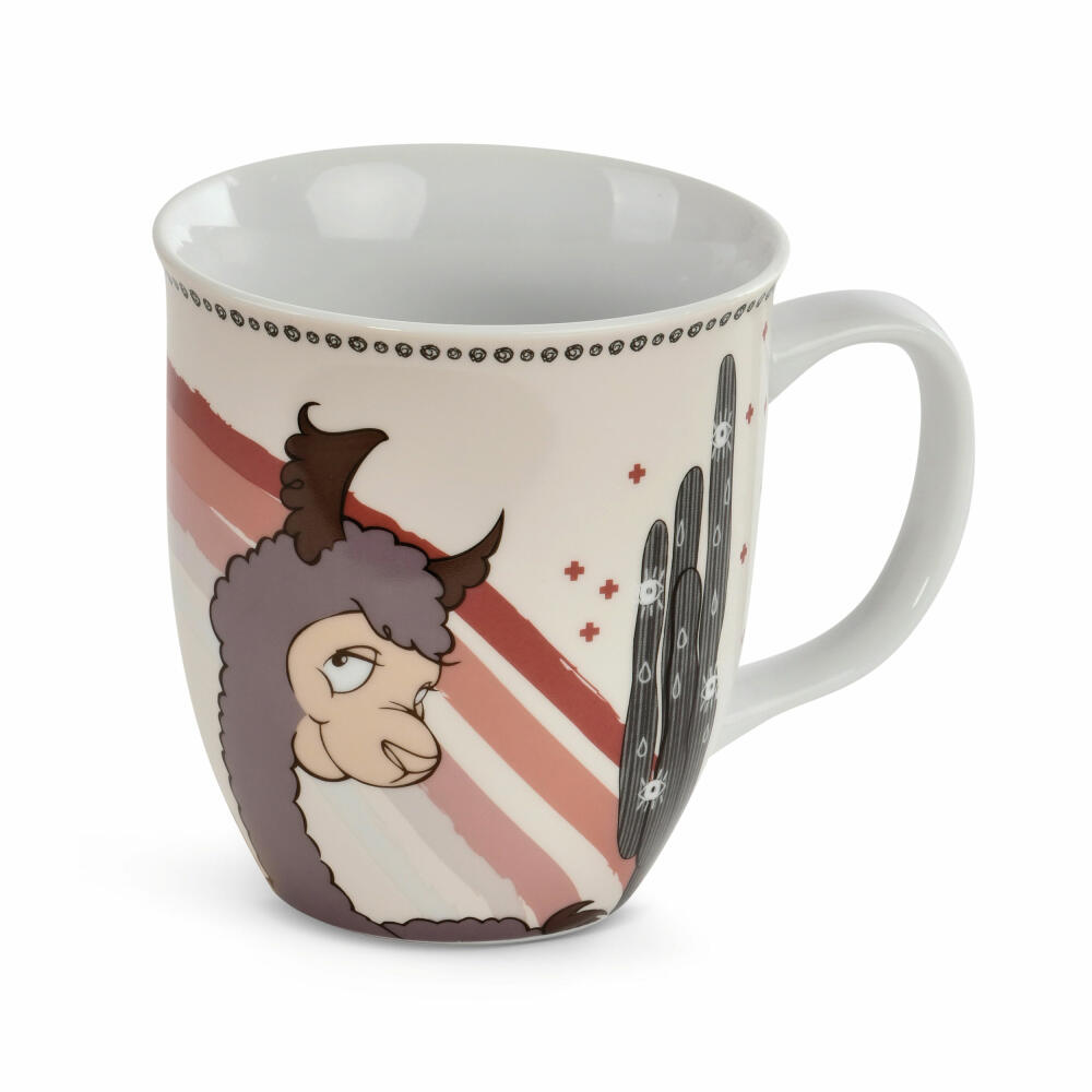 NICI Alpaca & Friends Tasse Al & Chic Paka, Kaffeetasse, Teetasse, Becher, Porzellan, 360 ml, 48611