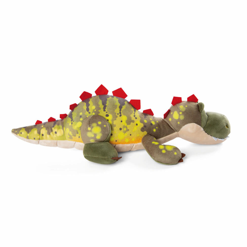 NICI Green Dinos Dino Fossily Liegend, Kuscheltier, Plüschtier, Stofftier, 45 cm, 48817