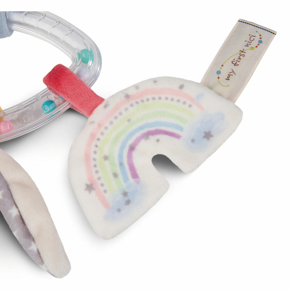 NICI My First NICI Set Schmusetuch & Rasselring Häschen, Schnuffeltuch, Rassel, Geschenk, Baby, 48679
