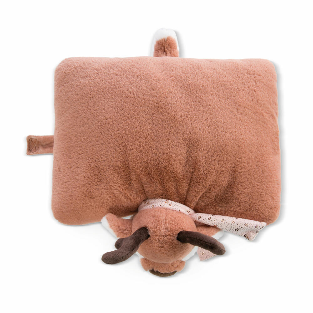 NICI Green Winter Friends Kuscheltierkissen Rentier Jonte, Kuschelkissen, Kopfkissen, Kissen, 40 x 30 cm, 48334