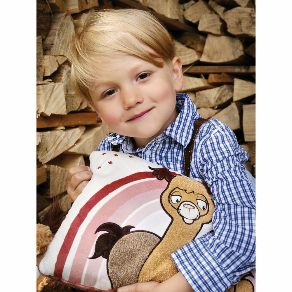 NICI Green Alpaca & Friends Al & Chic Paka Pillow, Pillow, Cuddly Pillow, Decorative Pillow, 43 x 25 cm, 48610