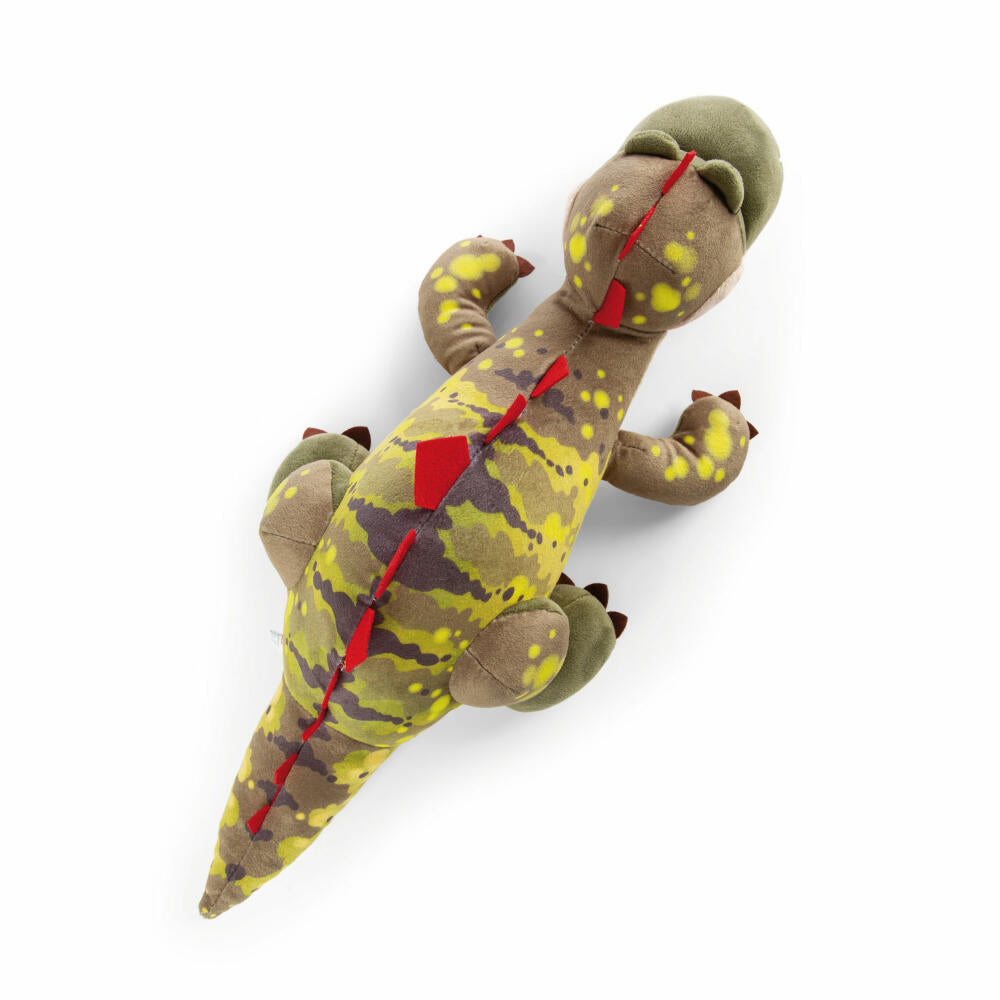 NICI Green Dinos Dino Fossily Liegend, Kuscheltier, Plüschtier, Stofftier, 45 cm, 48817