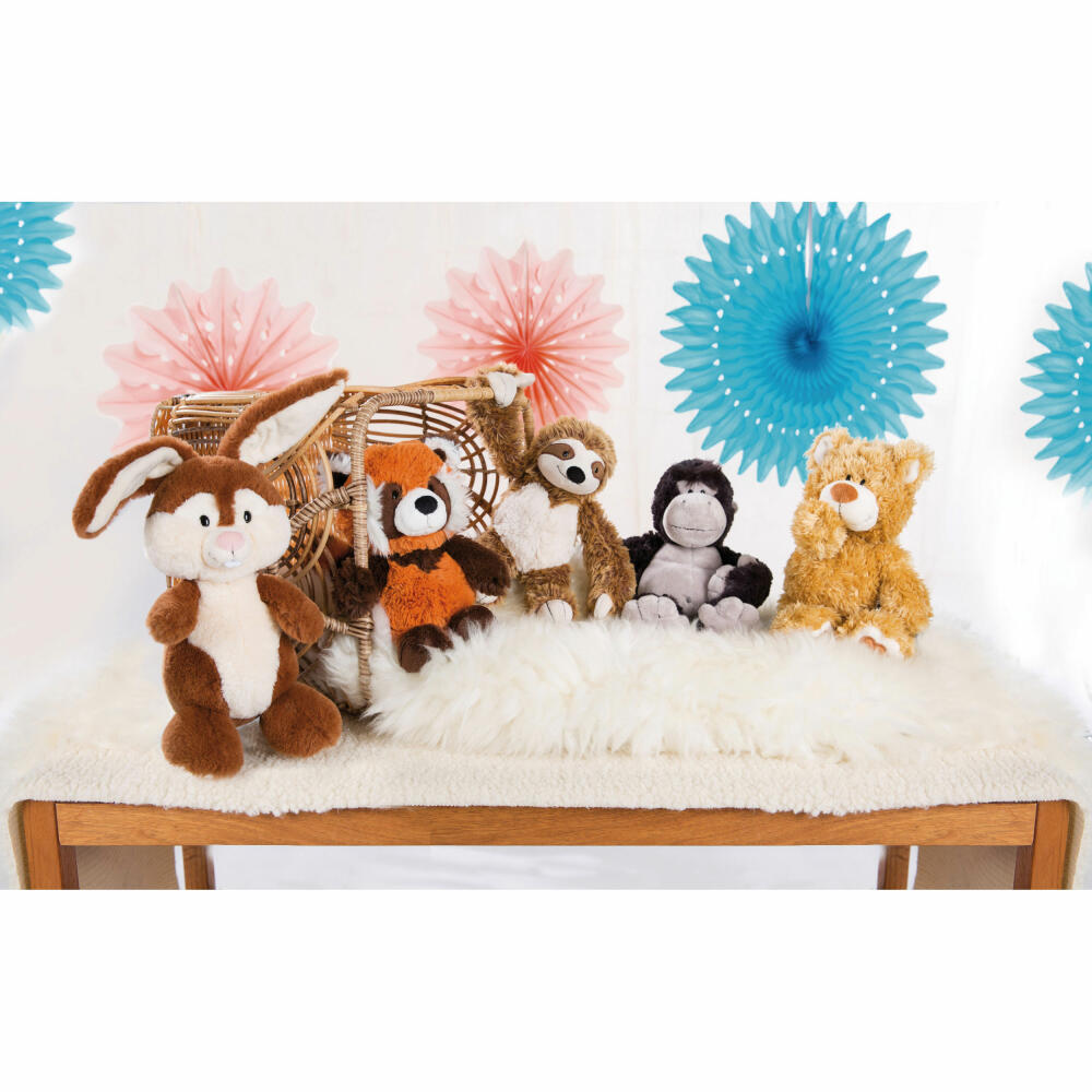 NICI Selection Sloth Dangling, Cuddly Toy, Plush Toy, Stuffed Toy, Plush / Polyester, Brown, 25 cm, 48393