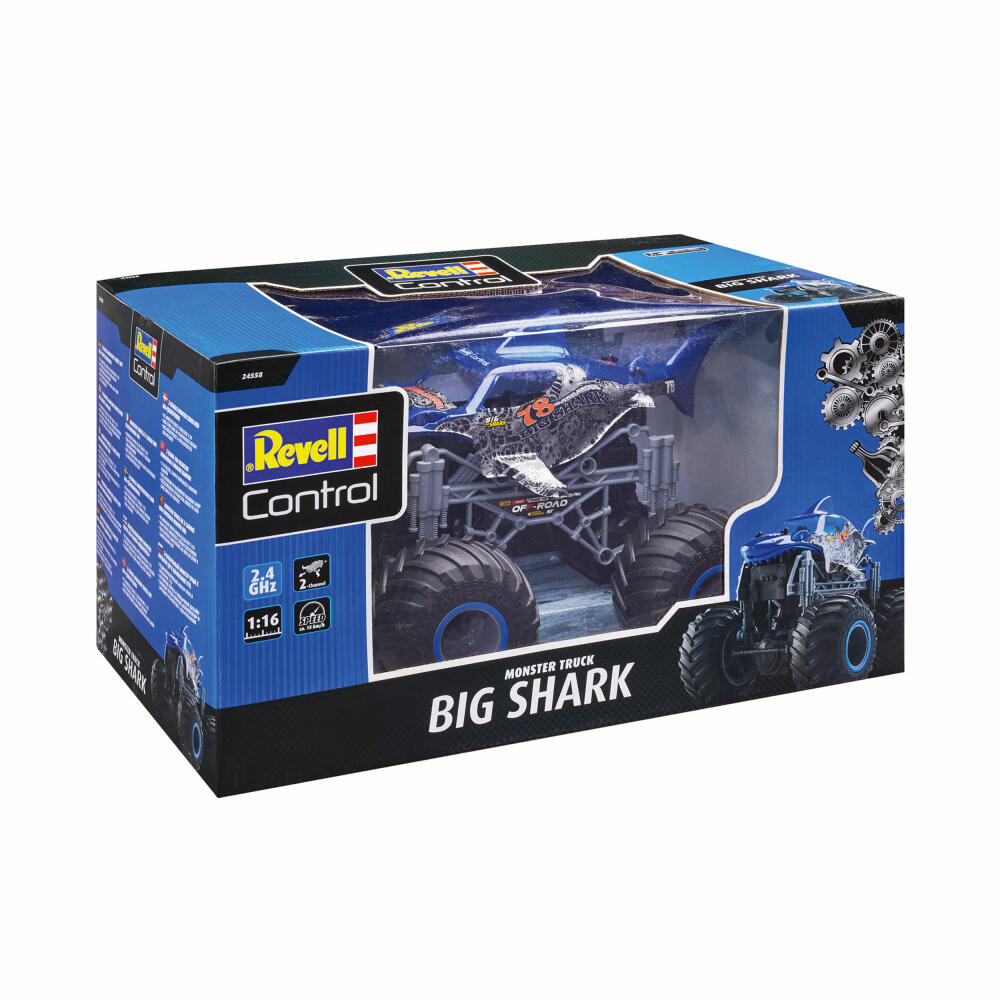 Revell Control Monster Truck Big Shark, ferngesteuerter Monster-Truck, 2.4 GHz, ab 8 Jahren, 24558