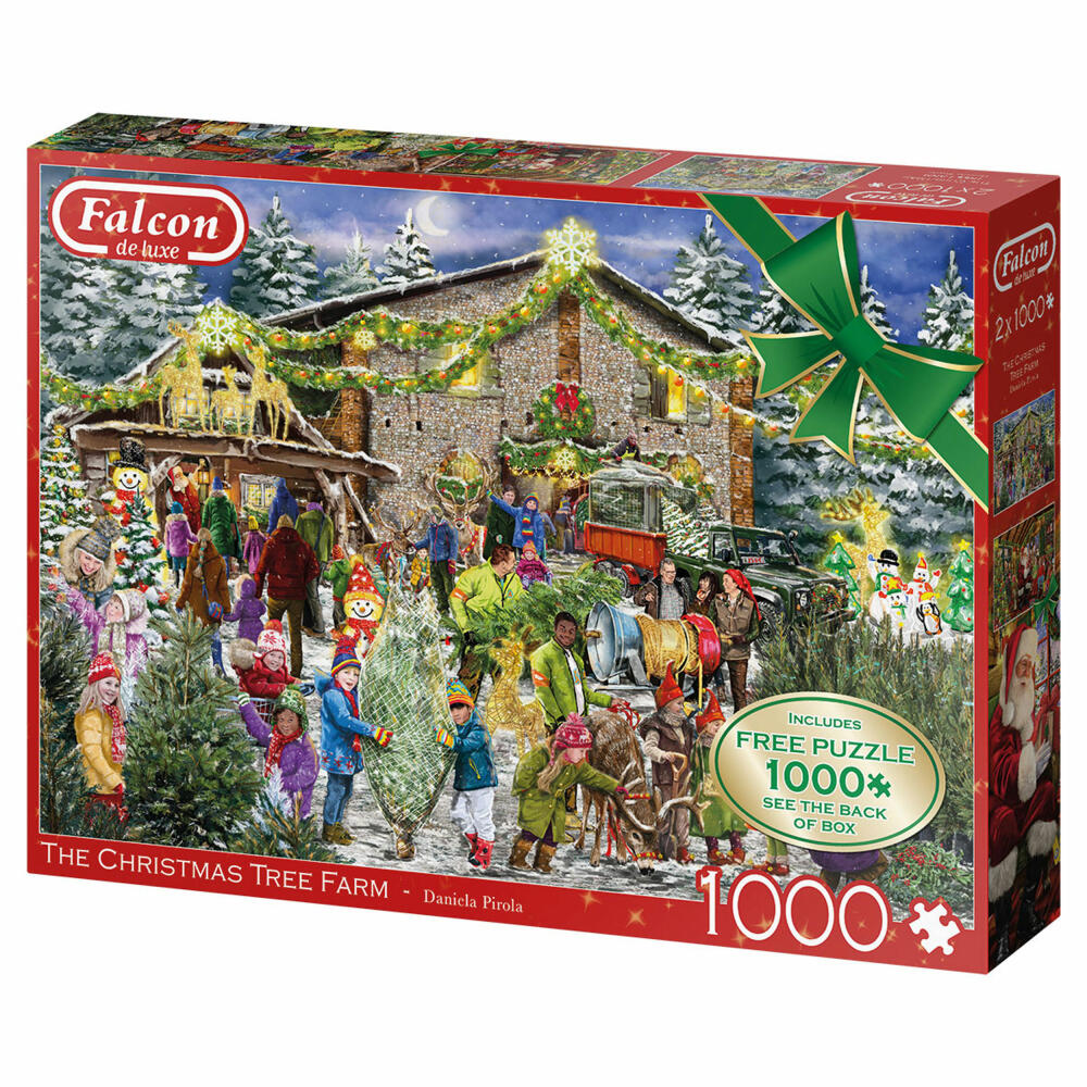 Jumbo Spiele Falcon The Christmas Tree Farm, Puzzle, Erwachsenenpuzzle, Puzzlespiel, 1000 Teile, 11394