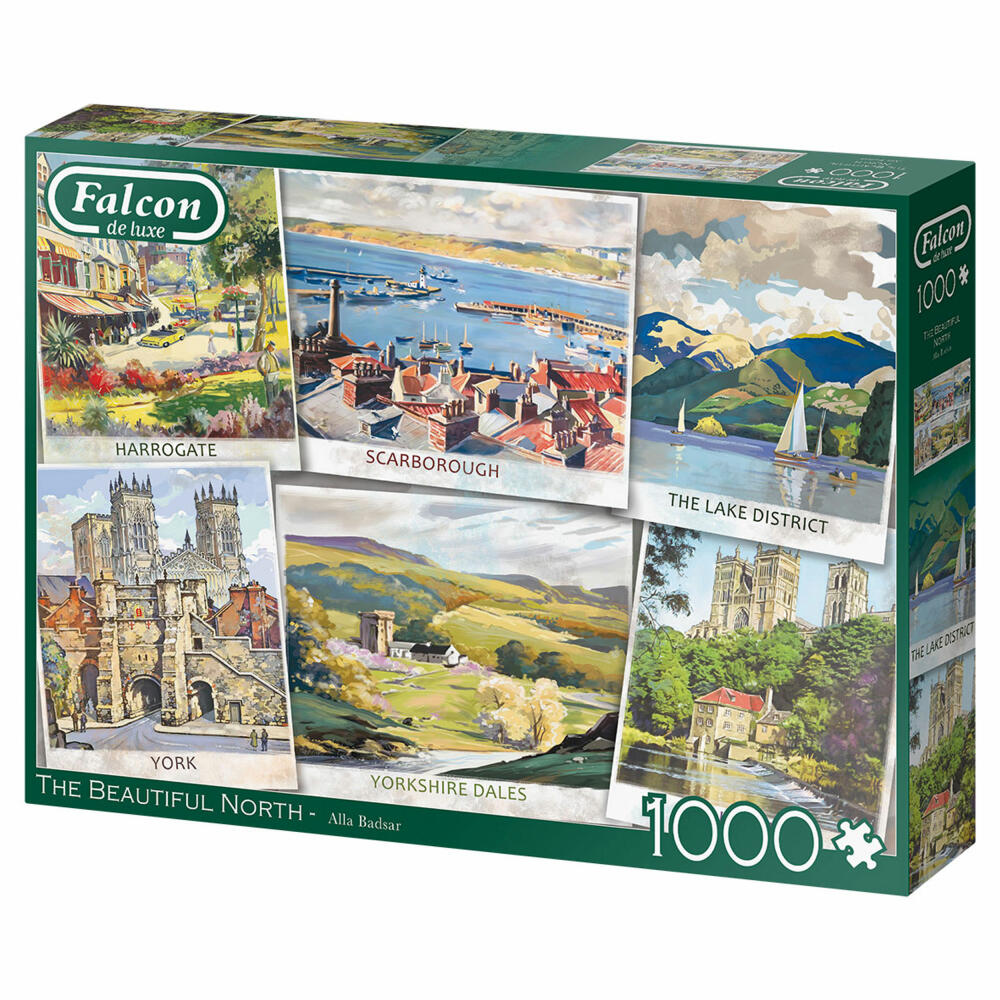 Jumbo Spiele Falcon The Beautiful North, Puzzle, Erwachsenenpuzzle, Puzzlespiel, 1000 Teile, 11303
