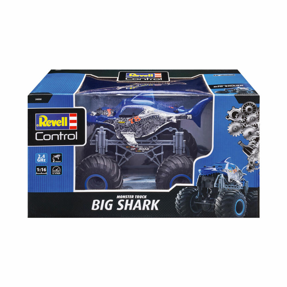 Revell Control Monster Truck Big Shark, ferngesteuerter Monster-Truck, 2.4 GHz, ab 8 Jahren, 24558