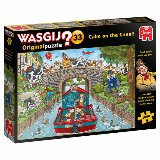 Jumbo Games Wasgij Original 33 - Peace on the Canal!, Puzzle, Adult Puzzle, Puzzle Game, 1000 Pieces, 19173