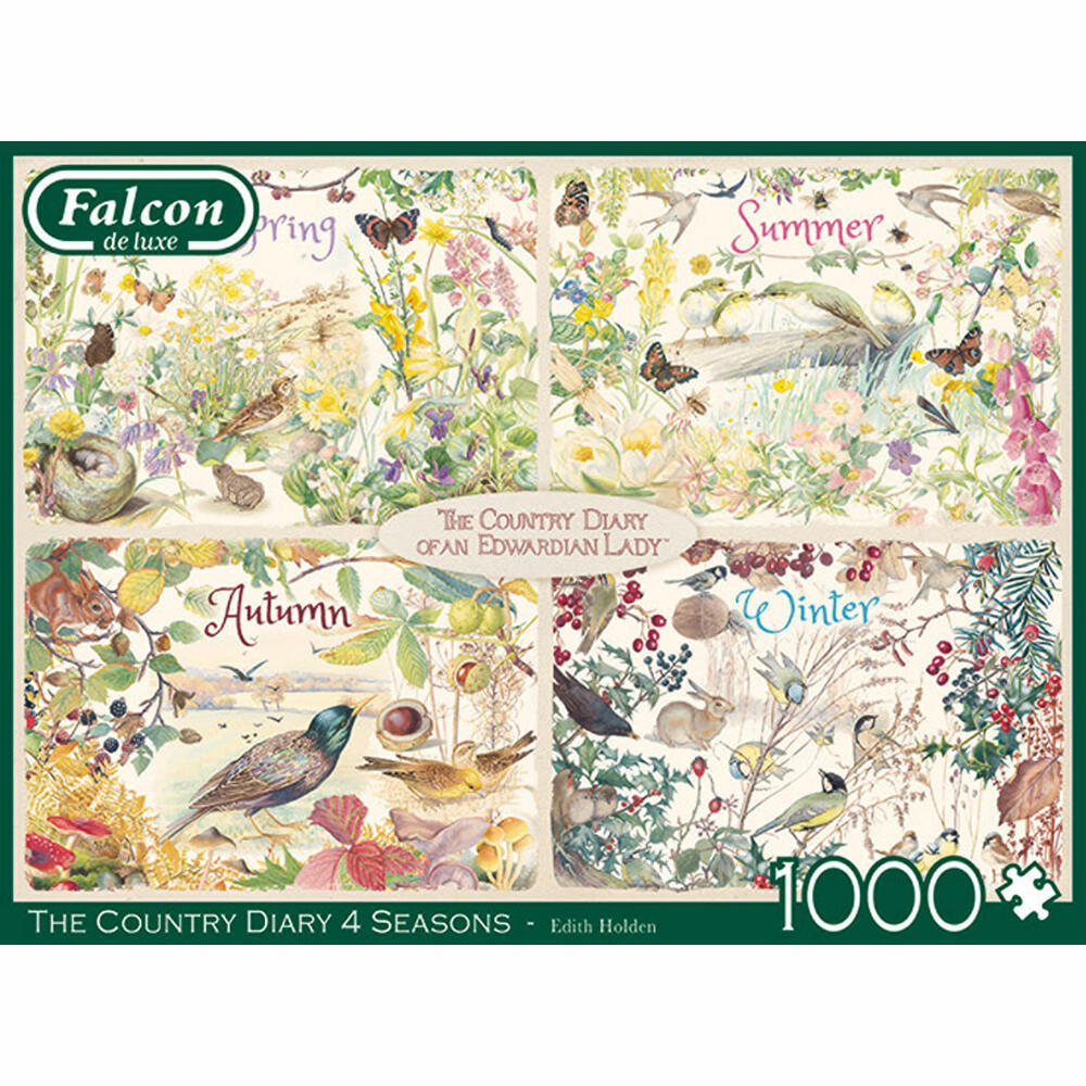 Jumbo Spiele Falcon The Country Daury 4 Seasons, Puzzle, Erwachsenenpuzzle, Puzzlespiel, 1000 Teile, 11307