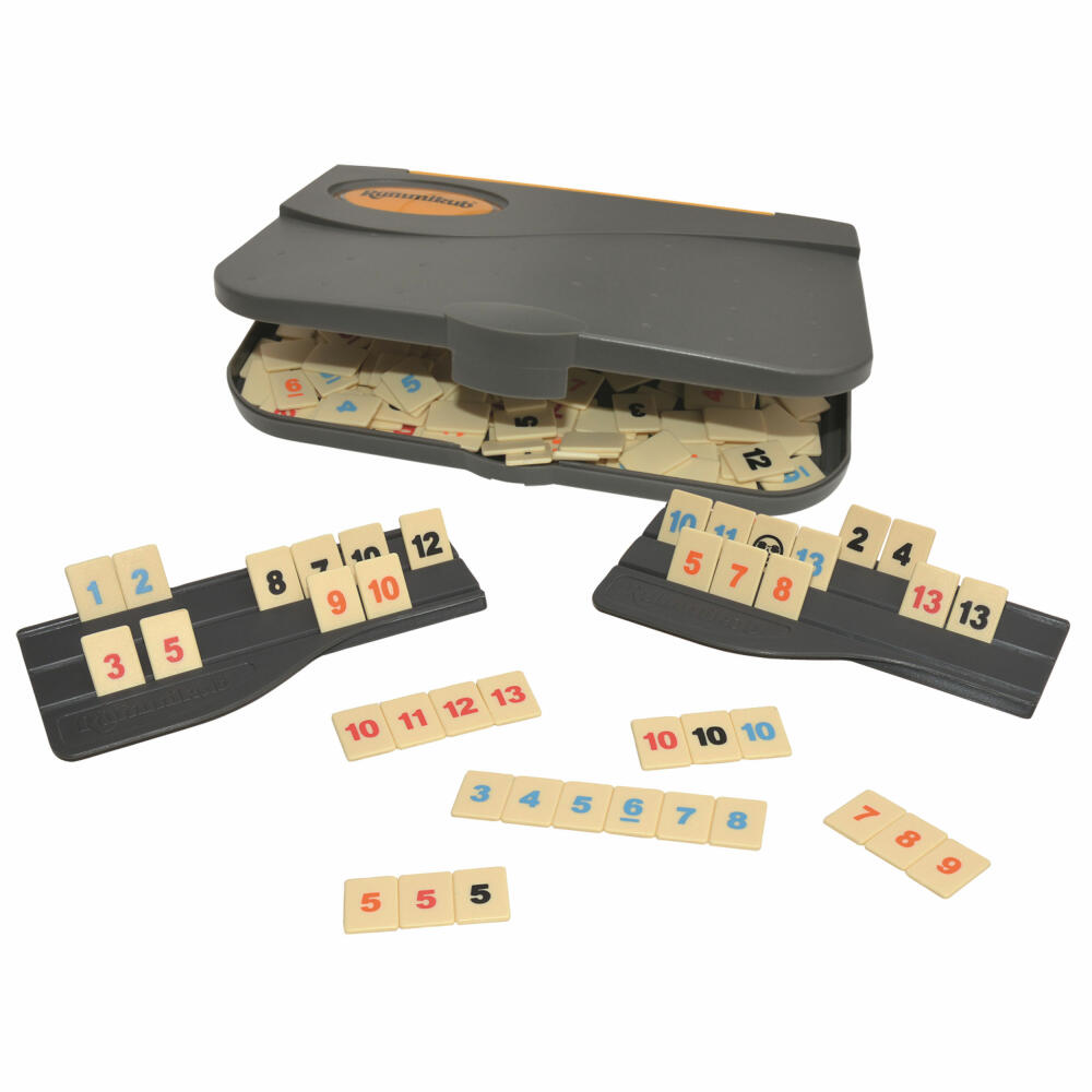 Jumbo Games Original Rummikub Compact Game, Travel Game, Board Game, Family Game, Number Placing Game, 3942
