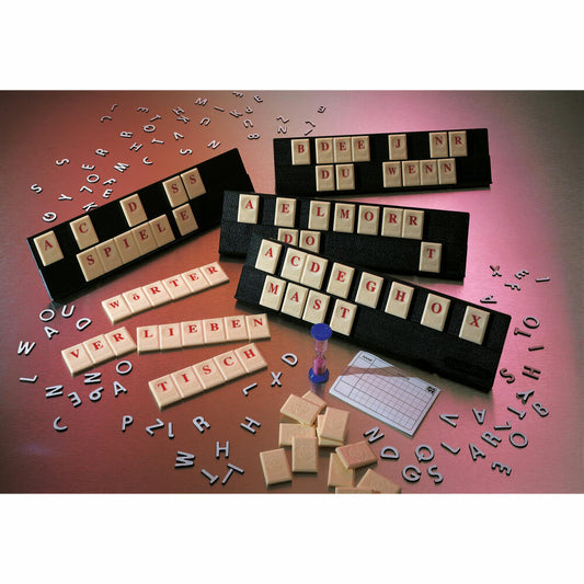 Jumbo Spiele Original Rummikub Wort, Gesellschaftsspiel, Familienspiel, Wörter Bilden, 3469