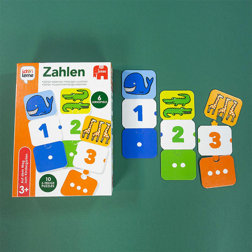 Jumbo Spiele ich lerne Zahlen, Lernspiel, Kinderspiel, Zählen Lernen, Kinder, ab 3 Jahre, 19547