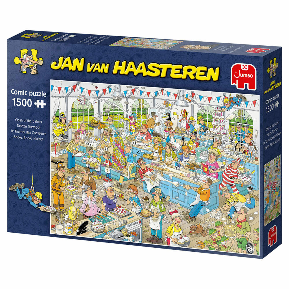 Jumbo Spiele Jan van Haasteren - Backe, backe Kuchen, Puzzle, Erwachsenenpuzzle, Puzzlespiel, 1500 Teile, 19077