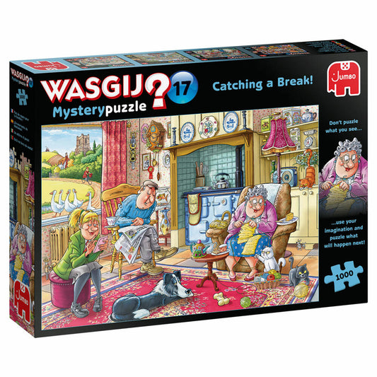 Jumbo Games Wasgij Mystery 17 - Peace, Joy, Pancakes!, Puzzle, Mystery Puzzle, Riddle, 1000 pieces, 19175