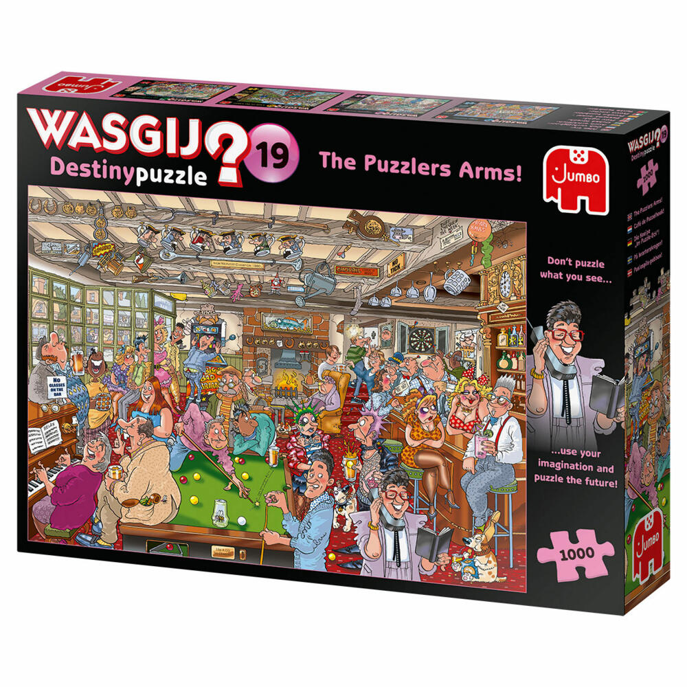 Jumbo Games Wasgij Destiny 19 - The Pub In The Puzzle Corner!, Puzzle, Adult Puzzle, Puzzle Game, 1000 Pieces, 19166