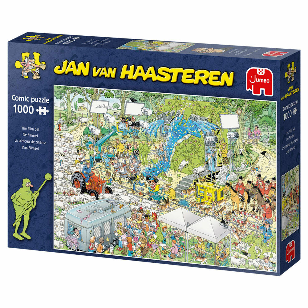 Jumbo Spiele Jan van Haasteren - Film-Set, Puzzle, Erwachsenenpuzzle, Puzzlespiel, 1000 Teile, 19074