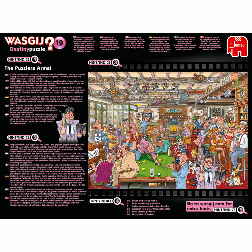 Jumbo Games Wasgij Destiny 19 - The Pub In The Puzzle Corner!, Puzzle, Adult Puzzle, Puzzle Game, 1000 Pieces, 19166