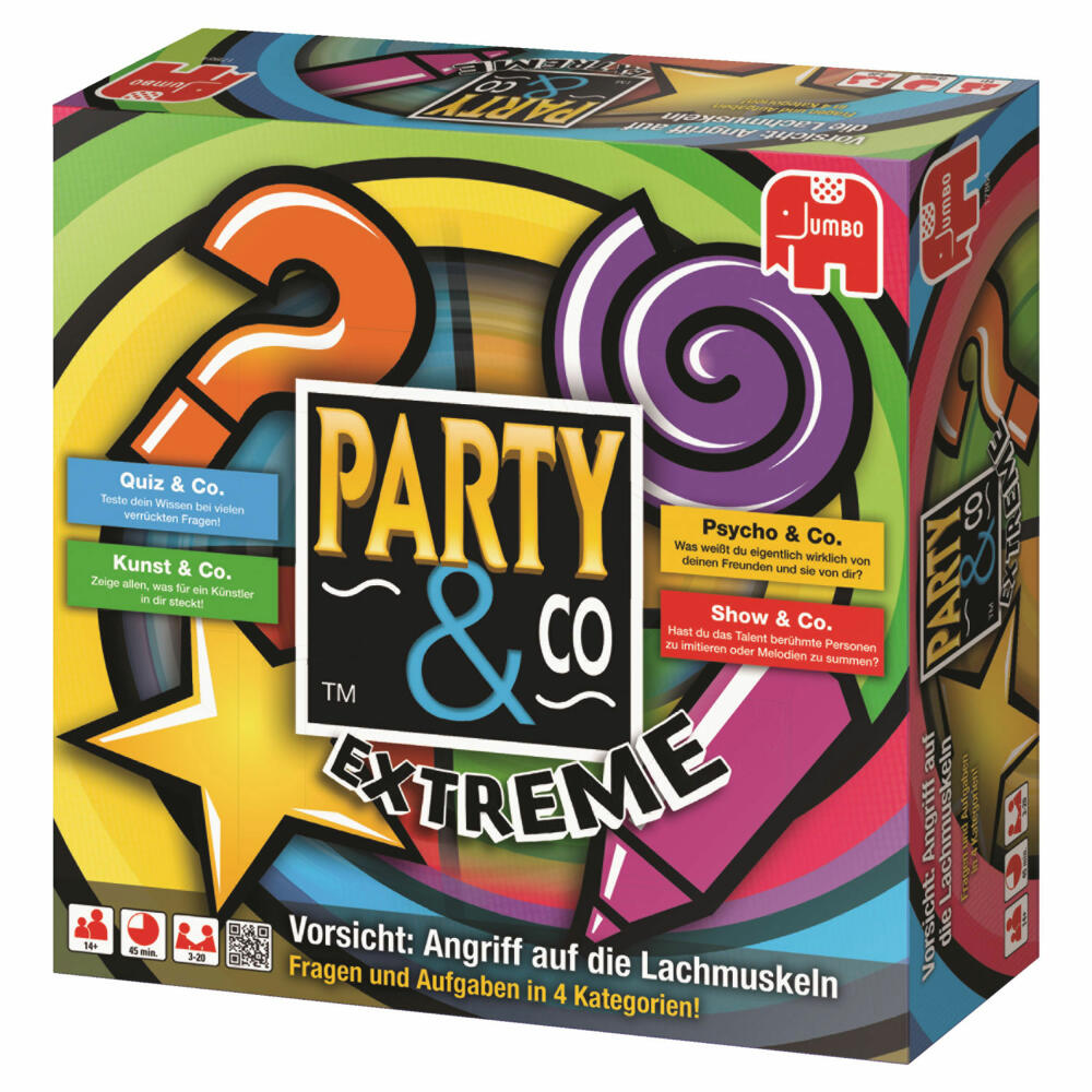 Jumbo Games Party & Co. Extreme, party game, board game, action game, 17864
