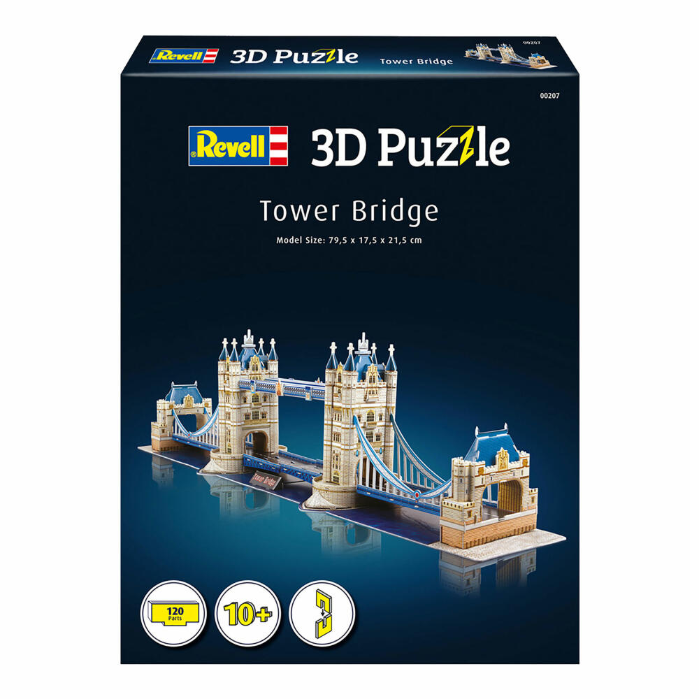 Revell 3D Puzzle Tower Bridge, Brücke, London, 120 Teile, ab 10 Jahren, 00207