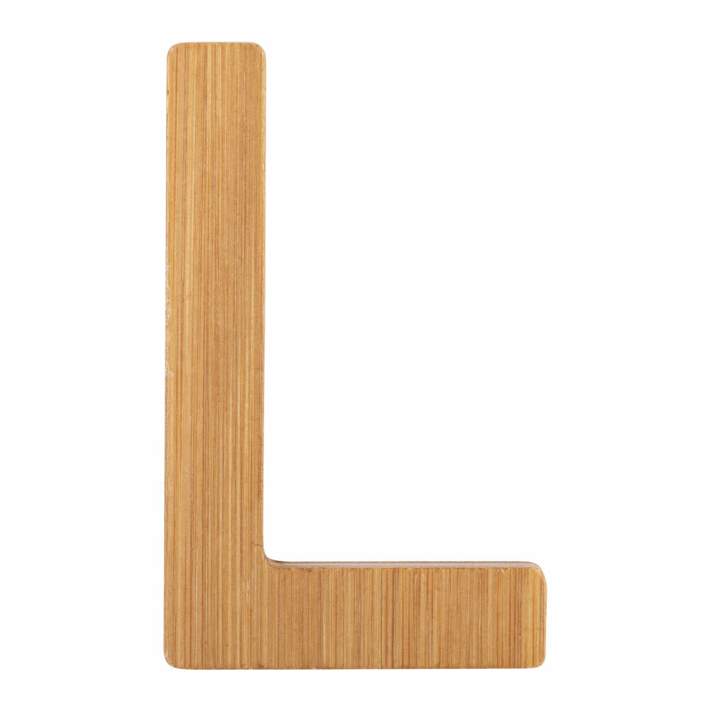 small foot design ABC letters bamboo L