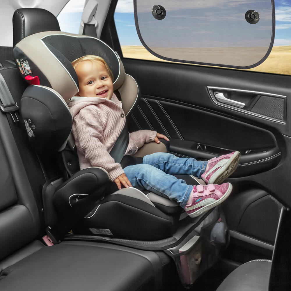 reer TravelKid Sun Basic Auto-Sonnenschutz, 2er Set, Sonnenschutz, Blendschutz, Sichtschutz, UV Schutz, Auto, 86141