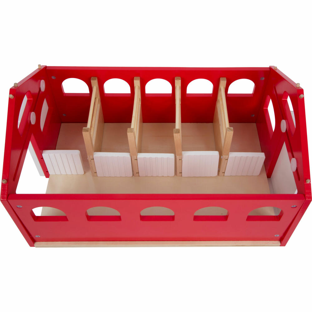 Legler small foot Pferdestall Alabama, Pferde Stall, Spielwelt, Pferdehof, Kinder Spielzeug, Holz, 11869