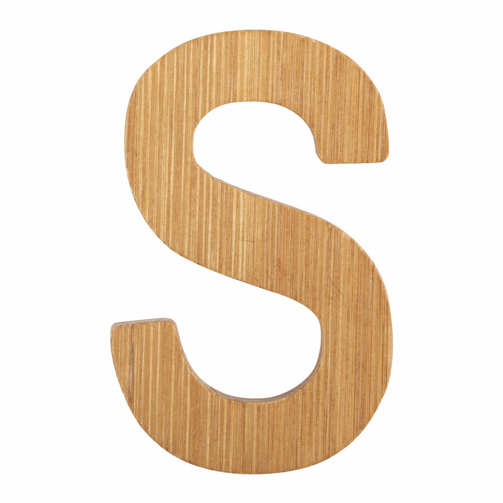 small foot design ABC letters bamboo S