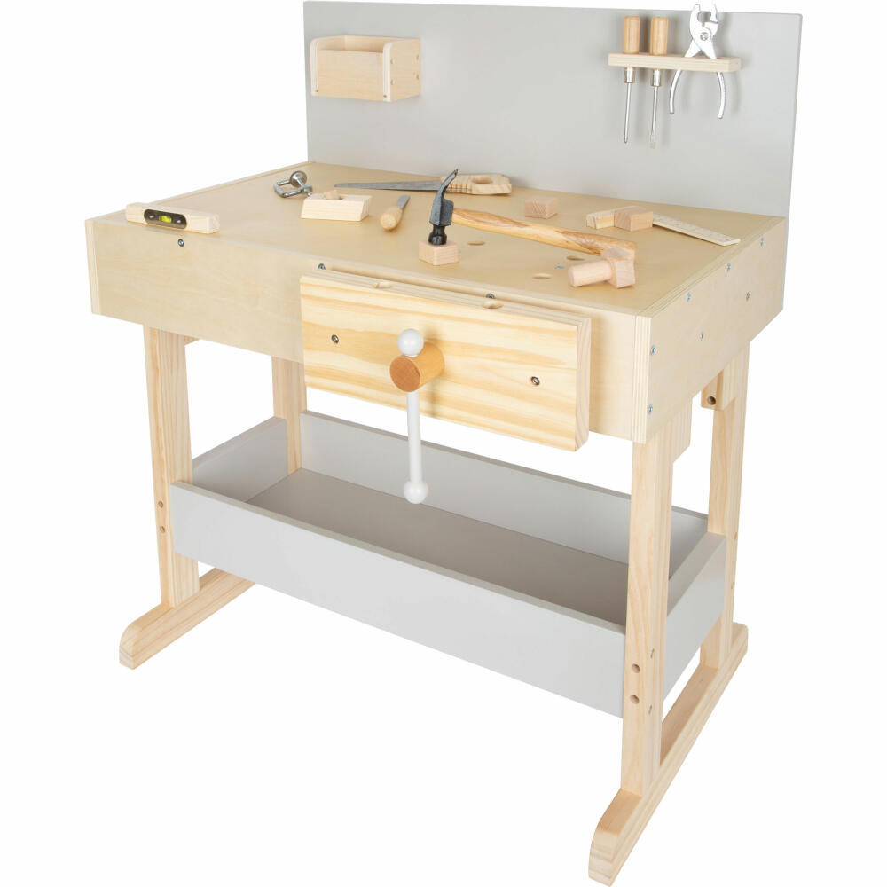 Legler small foot children's workbench gray, workbench, tools, children, role play toy, 11862