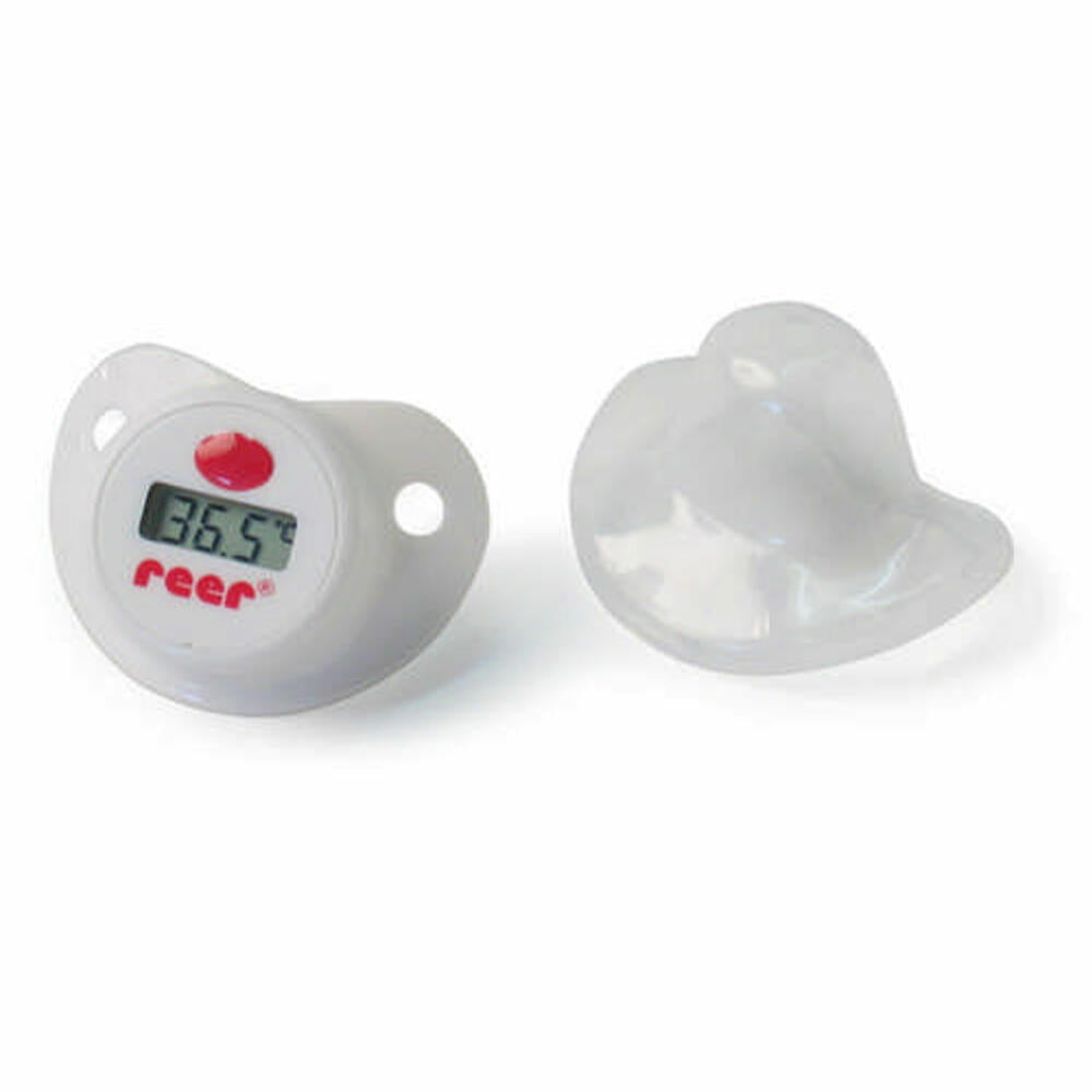reer Digital pacifier thermometer, digital thermometer, fever measuring device, temperature measurement for babies, 9633
