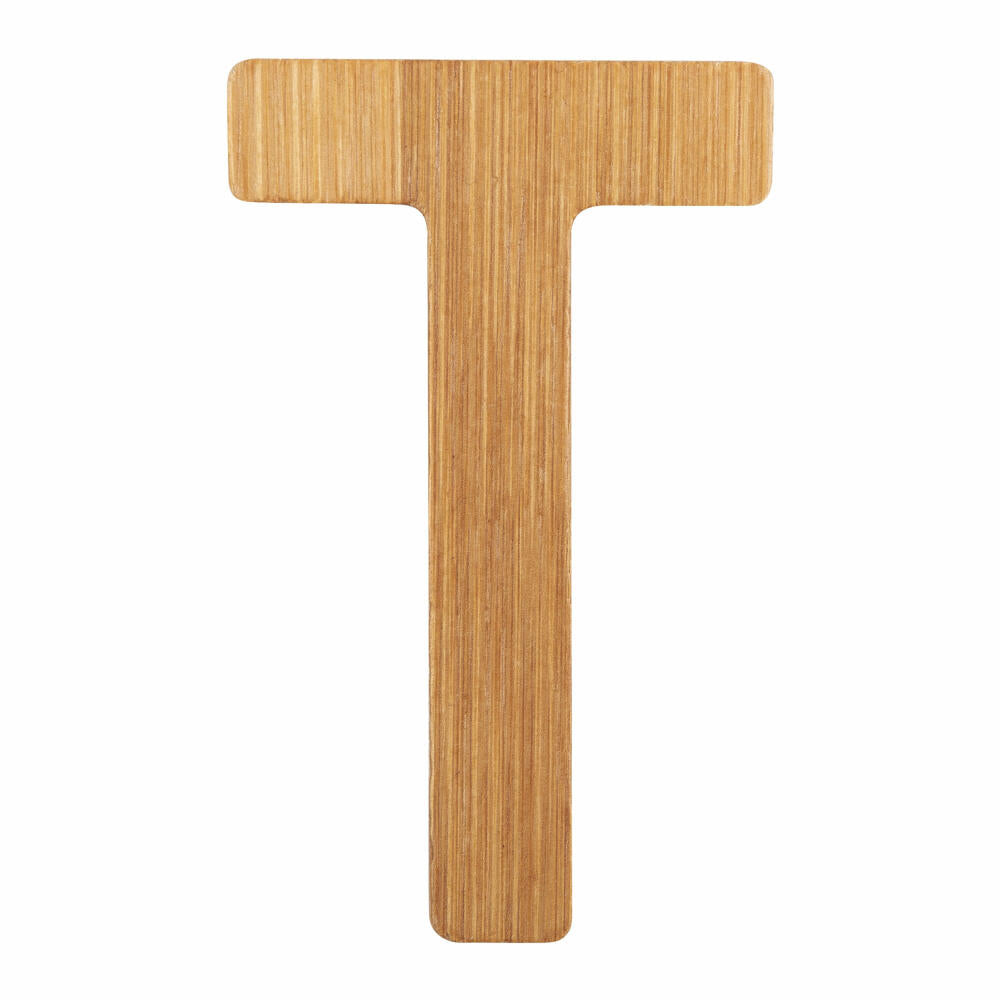 small foot design ABC letters bamboo T