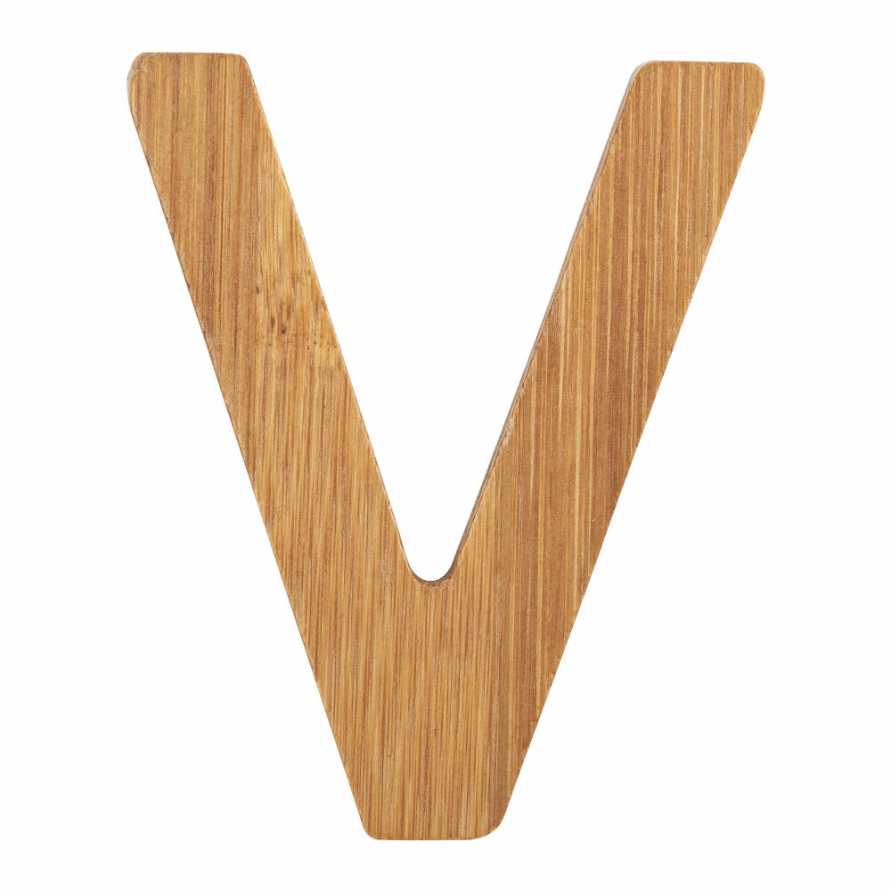 small foot design ABC letters bamboo V