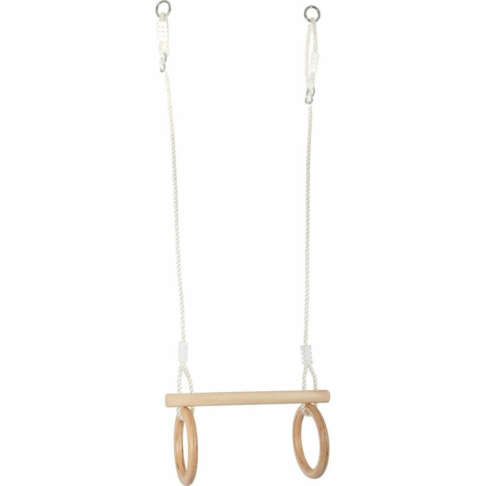 Legler Small Foot trapeze with wooden gymnastic rings, swing, from 3 years, 11909