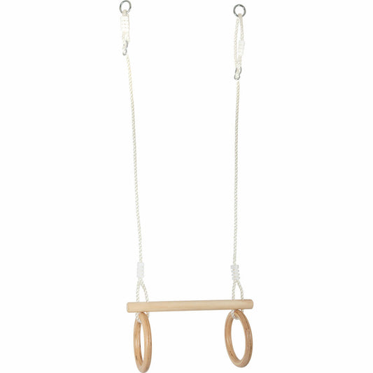Legler Small Foot Trapez mit Turnringen aus Holz, Schaukel, ab 3 Jahren, 11909