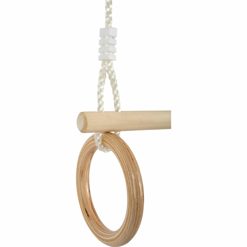 Legler Small Foot trapeze with wooden gymnastic rings, swing, from 3 years, 11909
